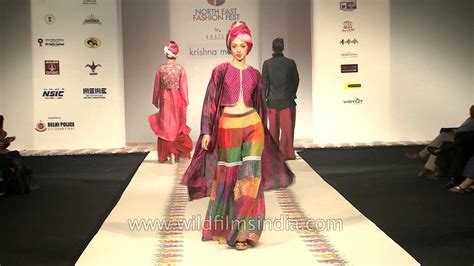 Indian Ethnic Wear By Krishna Mehta Delhi Fashion Show Youtube