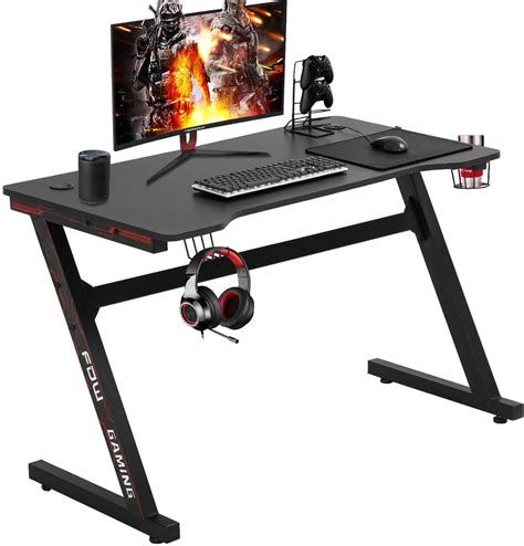 gaming desk computer desk office desk extra large modern ergonomic pc carbon fiber writing desk