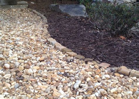 In the meantime, the succulents we planted matured and the need for mulch decreased. Transition from River pebbles to Mulch | Mulch landscaping ...