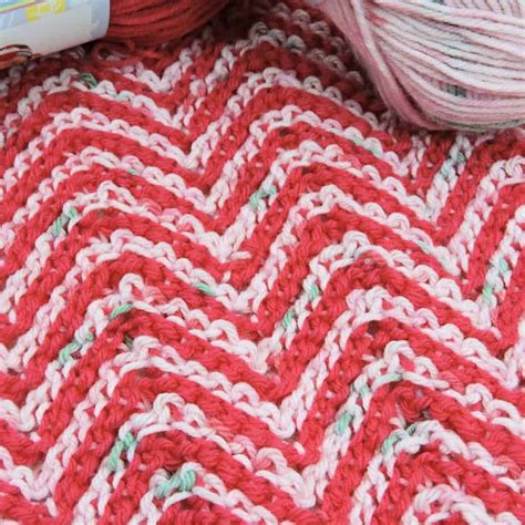 Ripple Candy Baby Blanket Free Tunisian Crochet Pattern Crochetkim