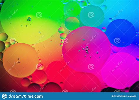 Rainbow Abstract Background Picture Made With Oil Water