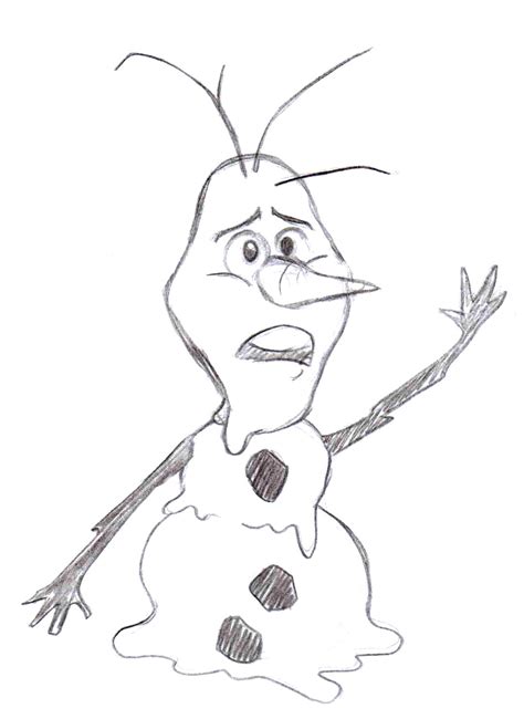 Melting Olaf Coloring Pages Printable Coloring Pages