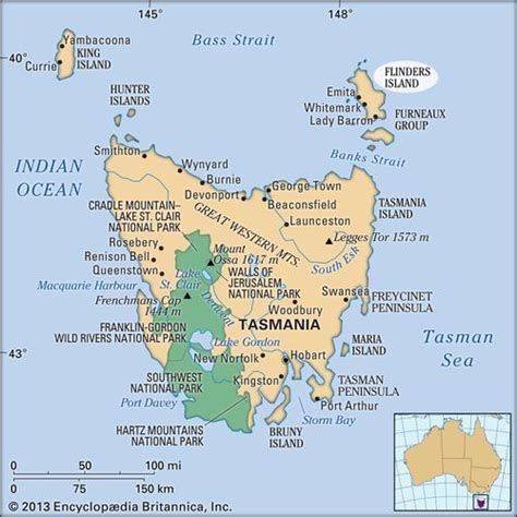 Flinders Island Island Tasmania Australia Britannica
