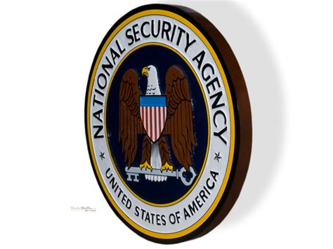 Us National Security Agency Plaque Or Seal Modelbuffs Custom Made