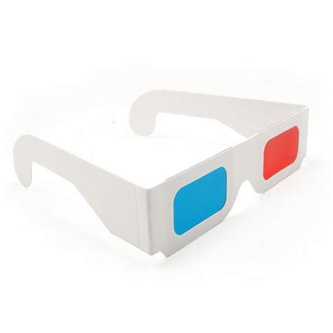 10pcslot Universal Anaglyph Cardboard Paper Frame Glasses