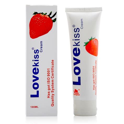 hot love kiss strawberry edible lubricant 100ml anal lube vagina lubricante silk massage oil