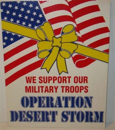 Operation Desert Storm And All Those Yellow Ribbons Everywhere With