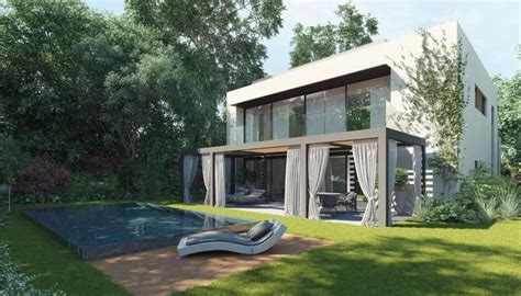 Home Design Modern Two Story House Design With Small Swimming Pool