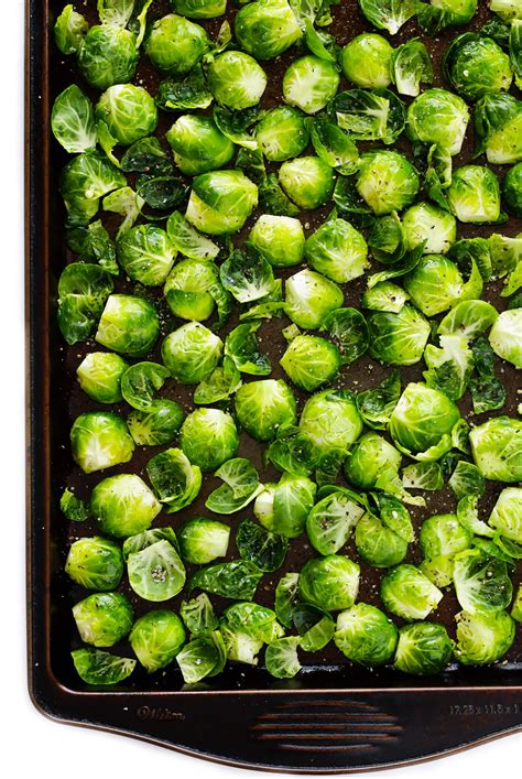 Cut each sprout in half lengthwise. The BEST Roasted Brussels Sprouts | Gimme Some Oven