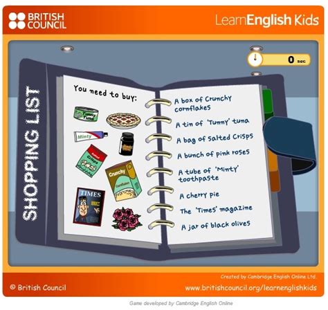 Feeling my students would appreciate (and deserved!) some language fun, i started looking for online games and. English stuff ESL: SHOPPING online game (intermediate)