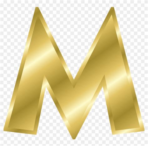 M Capital Letter Alphabet Abc Gold Alphabet Letters In Gold