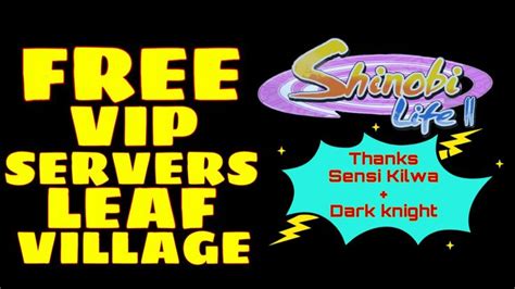 Claim free spins and secret items in shindo life without cheats! SL2 FREE VIP SERVERS LEAF VILLAGE in Shinobi Life 2 ...