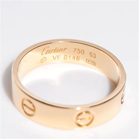 Cartier 18k Yellow Gold 6mm Love Ring 63 105 108669