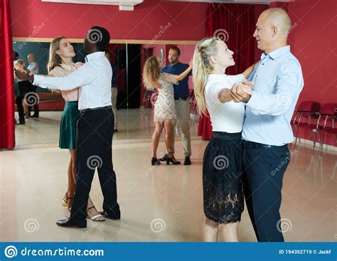 People Learning To Dance Waltz Stock Image Image Of Dancers Adult