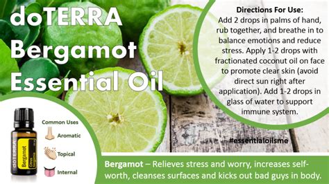 Doterra Bergamot Essential Oil Uses