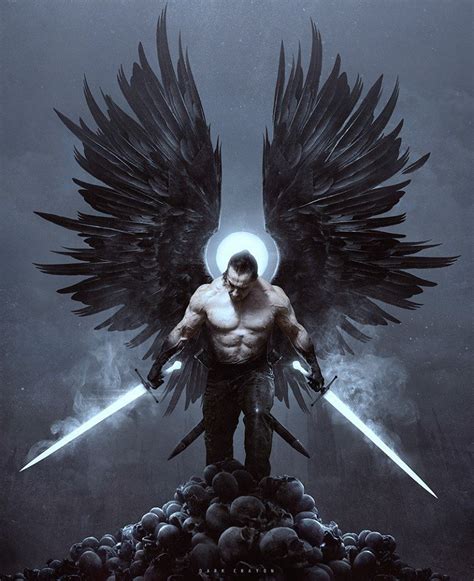 Pin By Aaron Singleton On Winged Dark Fantasy Art Angel Art Angel