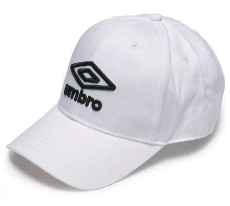 Umbro Mens White Black Adult Logo Cap Umbro Hats Scarves