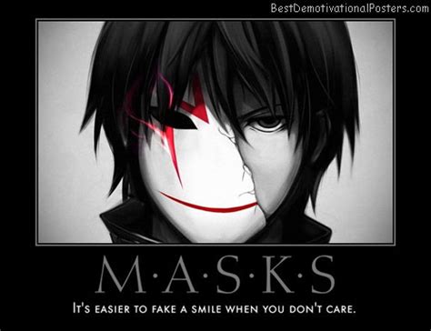 Anime Masks Demotivational Poster