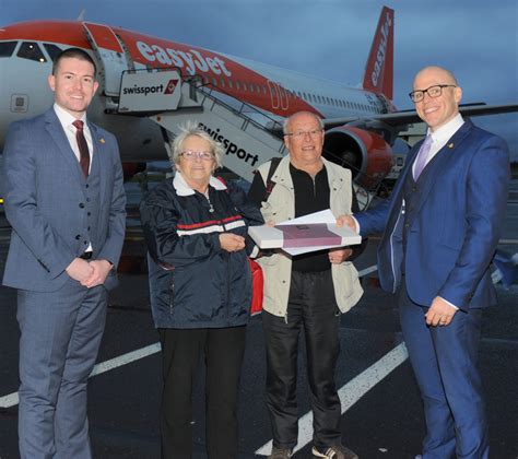 Newcastle Airport Celebrating Five Millionth Passenger North East