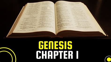 Book Of Genesis Chapter 1 The Holy Bible Book Of Genesis Kjv