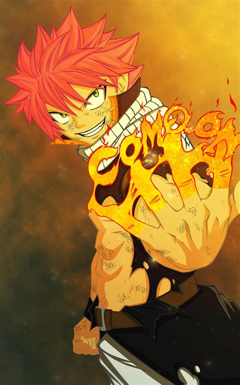 As a young boy he was raised by a powerful dragon named igneel. Natsu Dragneel: Come On by fullmetaljuzz on DeviantArt