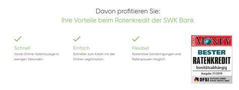 Die swk bank hat mehrere kreditprodukte im portfolio wie beispielsweise den autokredit oder den solarkredit, wir haben uns jedoch bei unseren recherchen auf den ratenkredit der swk bank konzentriert. SWK Bank Privat Kredit lll Test und Erfahrungen 2020