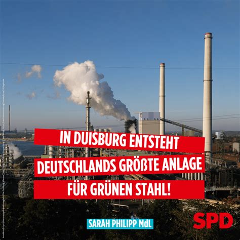 Sarah Philipp Thyssenkrupp Projekt für Grünen Stahl in Duisburg ist