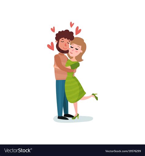 Couples Hugging Cartoon