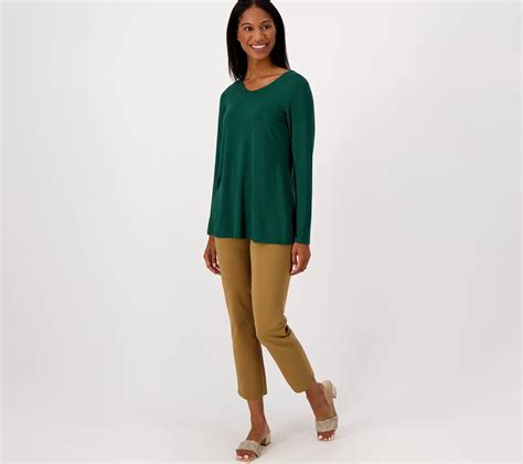 Susan Graver Weekend Regular Essentials Cool Touch A Line Tunic