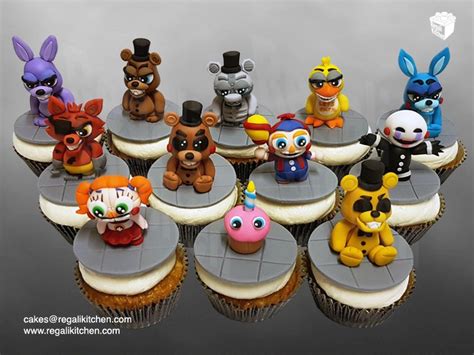 Five Nights At Freddys Cupcakes Fnaf Cupcakes Cakes By The Regali