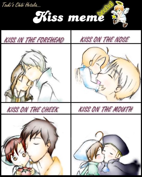 Hetalia Kiss Meme By Sirenetzukidark On Deviantart