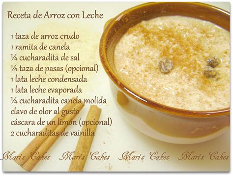 Arroz Con Leche Maris Cakes