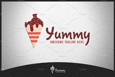 Yummy Logo Creative Illustrator Templates ~ Creative Market