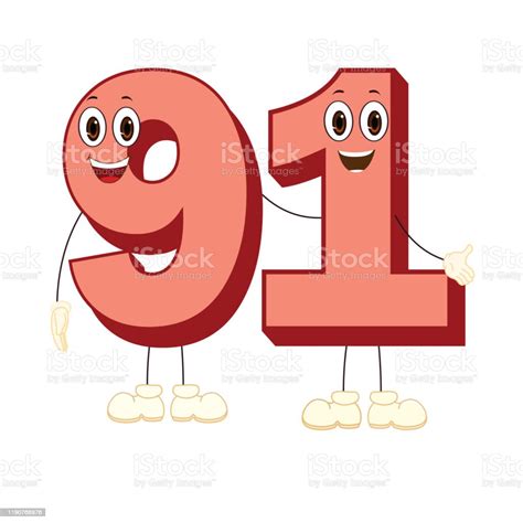 Number91character Vector Image Stock Illustration Download Image Now