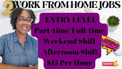 2 WORK FROM HOME JOBS 2024 | ENTRY LEVEL PART-TIME & FULL-TIME | $15/HR