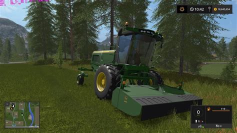 John Deere W260 Windrower V11 Fs17 Farming Simulator 17 Mod Fs