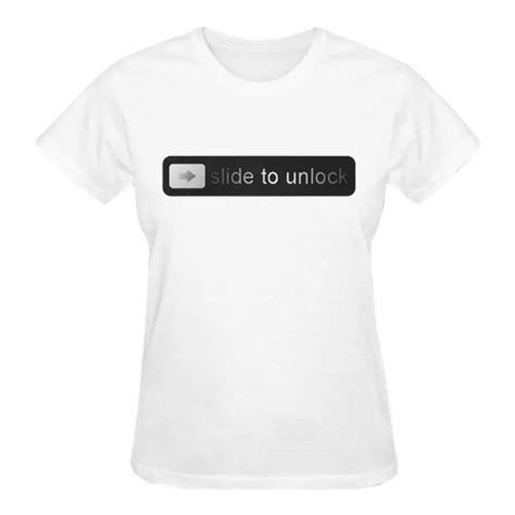 Lofghfg Ghfg Tshirts Print T Shirt Slide To Unlock Crew Neck T Shirts