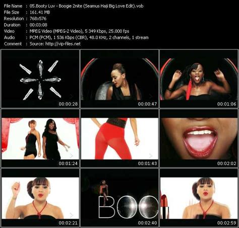 Booty Luv Boogie 2nite Seamus Haji Big Love Edit Download Music Video Clip From Vob