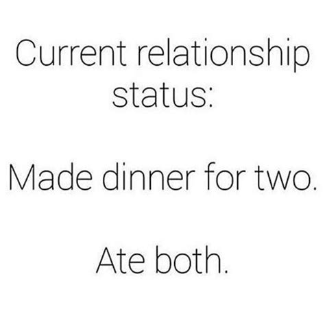 Two Different Words That Say Current Relationship Status Made Dinner For Two Ate Both