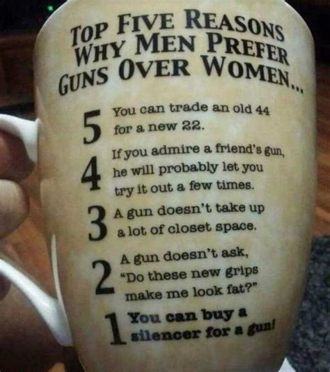 top five reasons why men prefer guns over women funny meme funny army memes military jokes