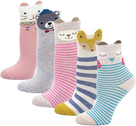 Childrens Socks Colorful Patterned Toddler Girls Cotton Socks Cute