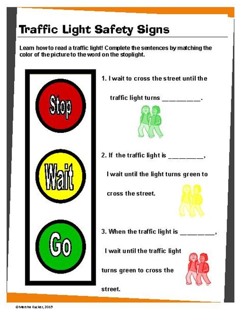 Traffic Light Worksheet Kindergarten