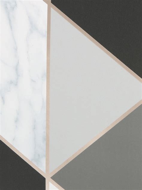 Sublime Marble Geo Charcoal Wallpaper Shopstyle