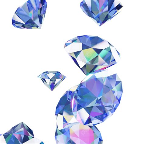 3d Big Blue Diamond For Jewelry Diamond Jewelry Gems Png Transparent
