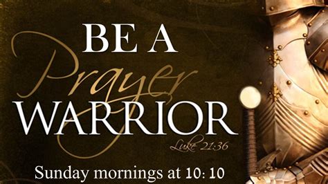 Be A Prayer Warrior Amherst Christian Church