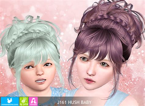 Tousled Braided Crown Topknot Hairstyle J161 Hush Baby By New Sea