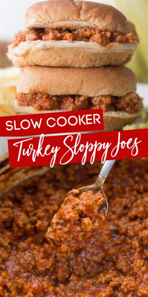 Slow Cooker Turkey Sloppy Joes Recipe MenuPlans Com Making Menu