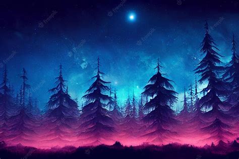 27 Beautiful Night Forest Wallpapers Wallpapersafari