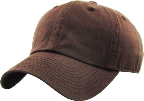 Washed Solid Cotton Dad Hat Adjustable Baseball Cap Polo Style