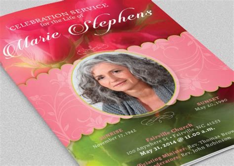 21 Lovely Funeral Program Templates Graphicmule